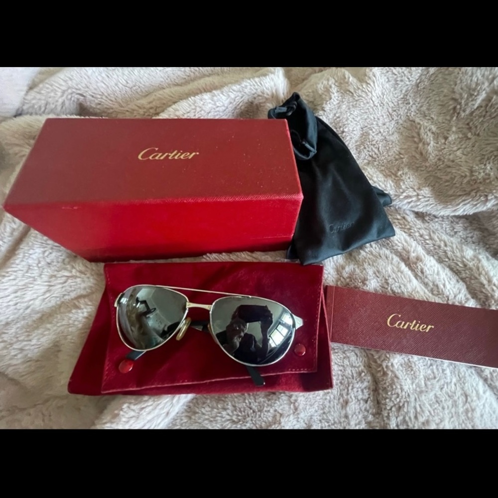 Cartier Santos Dumont Paris Aviator Sunglasses